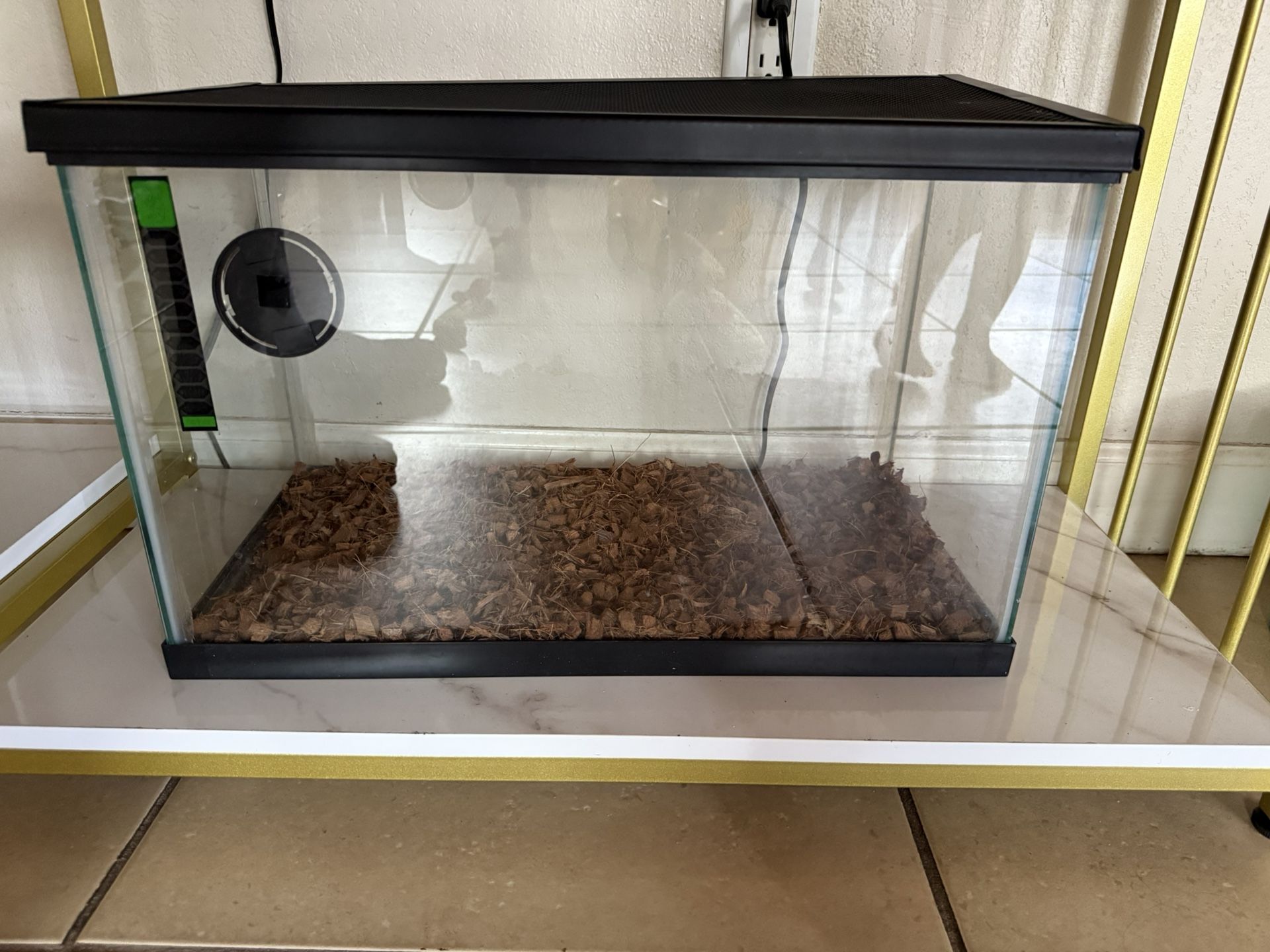 10 Gallon Tank With 55 Gallon Parts lid LED Lights Aquarium Heater And filter Brand new