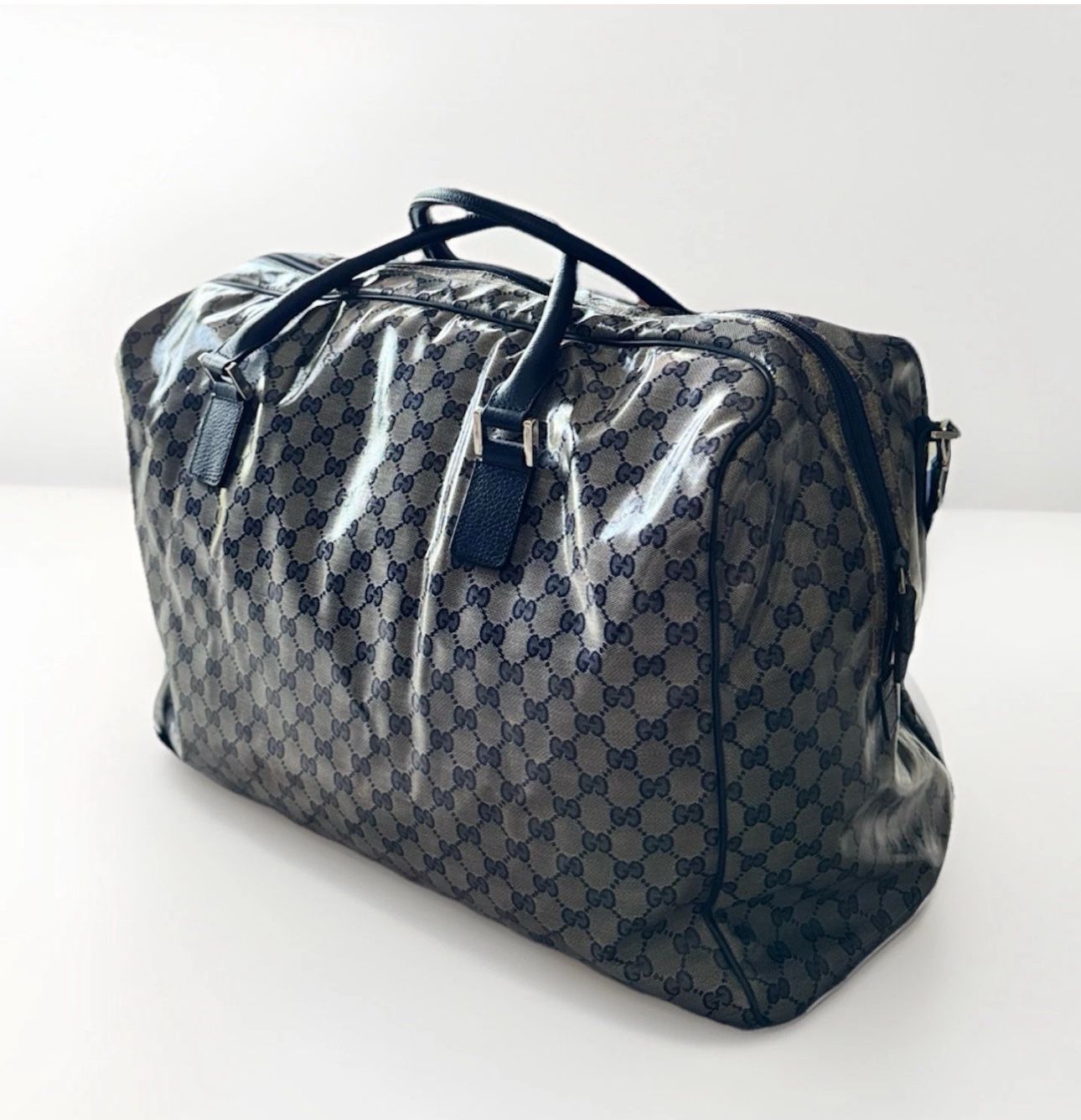 Gucci - GG Crystal Large Travel Duffle Bag Blue Navy