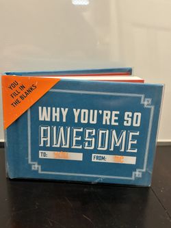 Fill In The blank Book Why you’re so Awesome Book