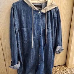 Denim Hooded Jacket