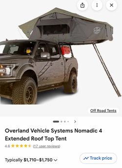 Overland Vehicle Systems Nomadic 4 Extended Roof Top Tent