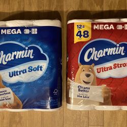 Charmin toilet paper 12 Mega rolls
