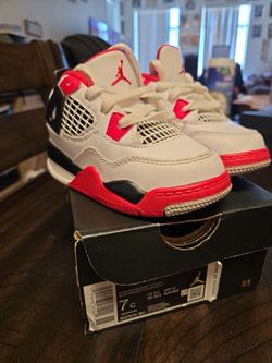 Jordan 4 retro white/red/black 7c