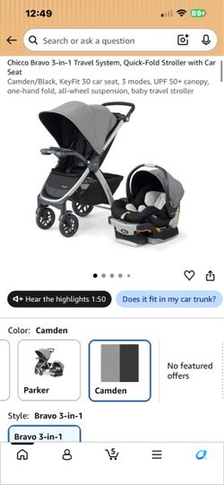 Chicco Bravo 3-in-1 Travel System stroller car seat Base