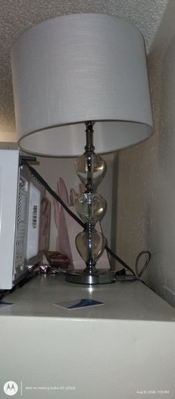 Table Lamp with Glass Orb Base