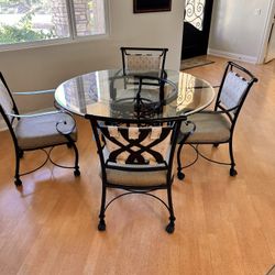 Round Table And Four Chairs