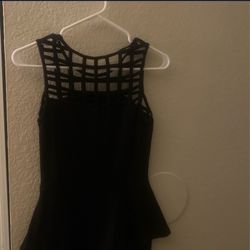 Black cocktail dress