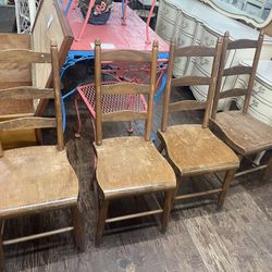 Set Of Four Antique Chairs
