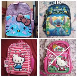 Hello Kitty Or Stitch Backpack Each $35