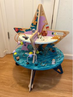 Manhattan Toy Double-Decker Celestial Star Explorer Wooden Activity Center