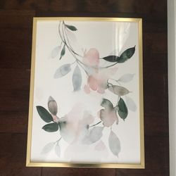 Watercolor Floral Print Art