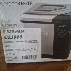 NIB Farberware XL Indoor Electric Oil Fryer 14 QT 