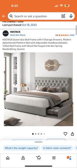 Queen Frame, Mattress & Base $160