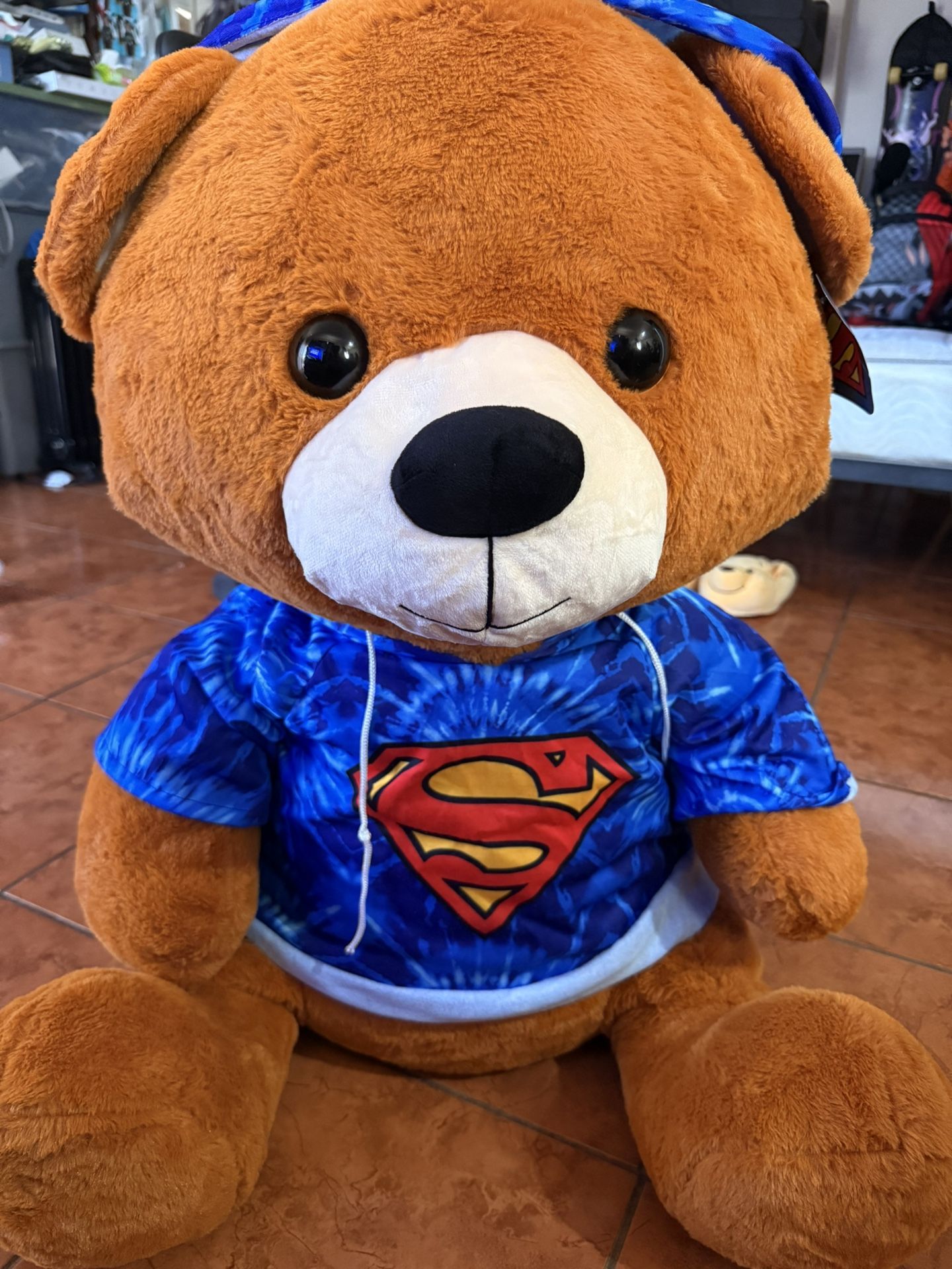 Six flags Superman Bear Stuff Animal