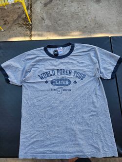 World Poker Tour No Limit Player Texas Hold'em Vintage Alstyle Apperal Tee