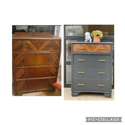 Before And After Vintage Dresser