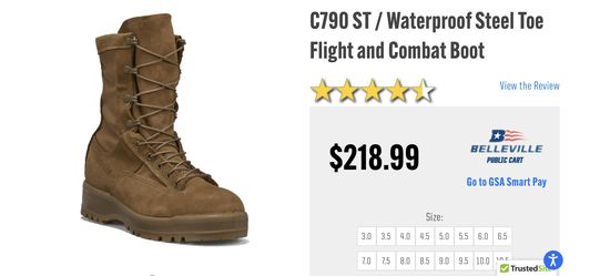 Belleville C790 ST Boots (Light Wear) for Sale in Anaheim, CA