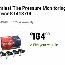 Duralast Tire Pressure Monitoring Sensor ST4137DL Challenger, Charger, Viper