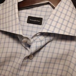 Zegna Mens Dress Shirt 