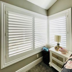 Interior Wood Shutter Blinds- Window / Sliding & French Door / Persianas De Madera