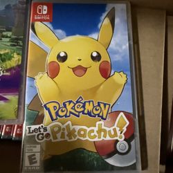 Pokemon Lets Go Pikachu New Nintendo Switch Game 