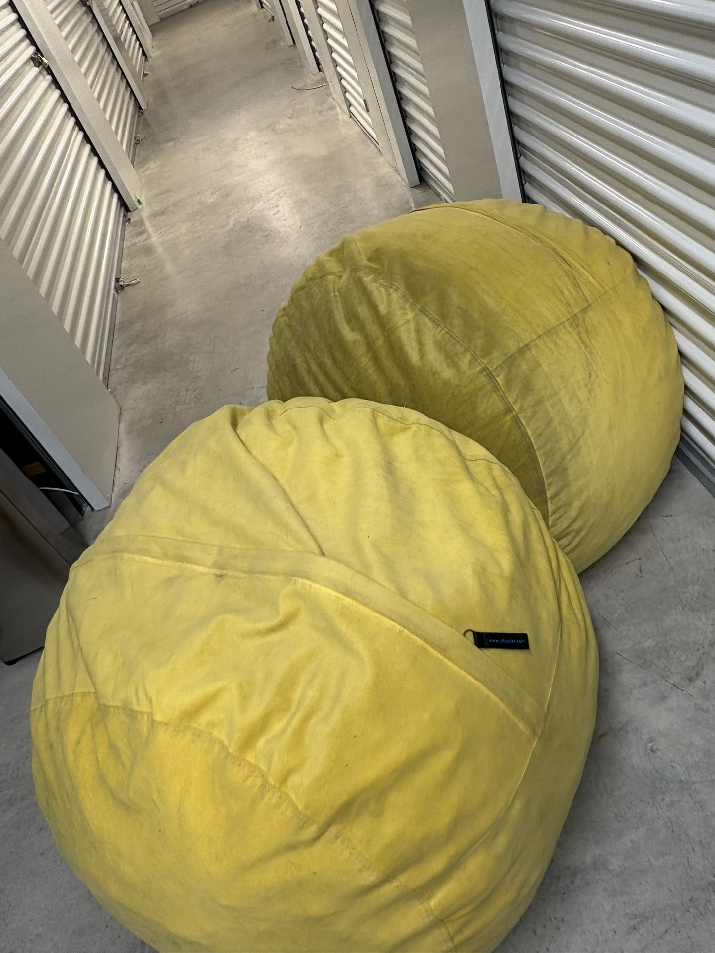 Yellow Bean Bag Chair - & Multi-Functional for Adults Used 2 For Sale