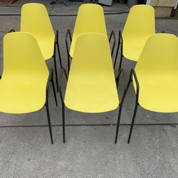 Set of 6 Article Svelti Stackable Dining Armchair