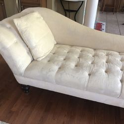 Ivory colored chaise