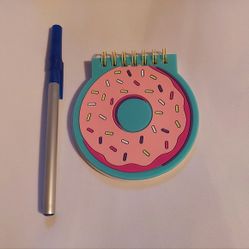 FREE ADD-ON WITH PURCHASE Sprinkled Donut Notepad NEW 