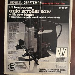 Craftsman 1/3 Horsepower Auto Scroll Saw