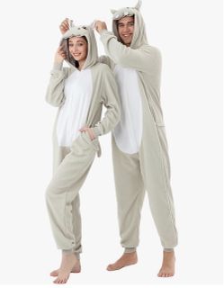 Size XL Adult Onesie Animal Fleece Pajamas Halloween Cosplay Costumes Sleepwear Party Wear