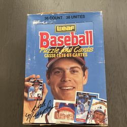 1988 Donruss Leaf Baseball Wax Box 36 Pk Brand New 