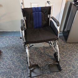 Elite Fenetic Wellbeing Wheelchair - 20” Seat, Upgraded Footrests - Lightly Used, In Box