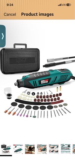 NEU Master 180W Rotary Tool Kit, 10000-35000RPM Corded Rotary Tool for DIY Variable Speed, 160 Accessories, Powerful Rotary Tool Kit for Cutting, Sand