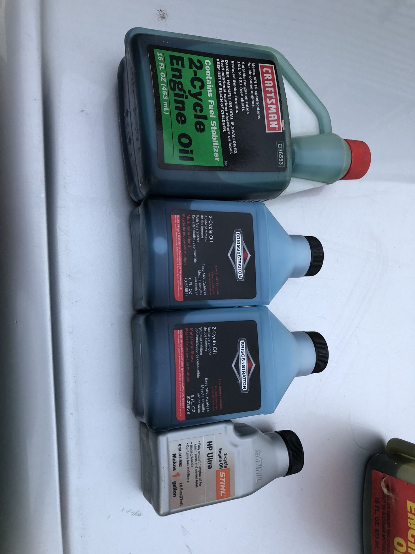 2 cycle Motor Oil Mix 4 Bottles Brand New