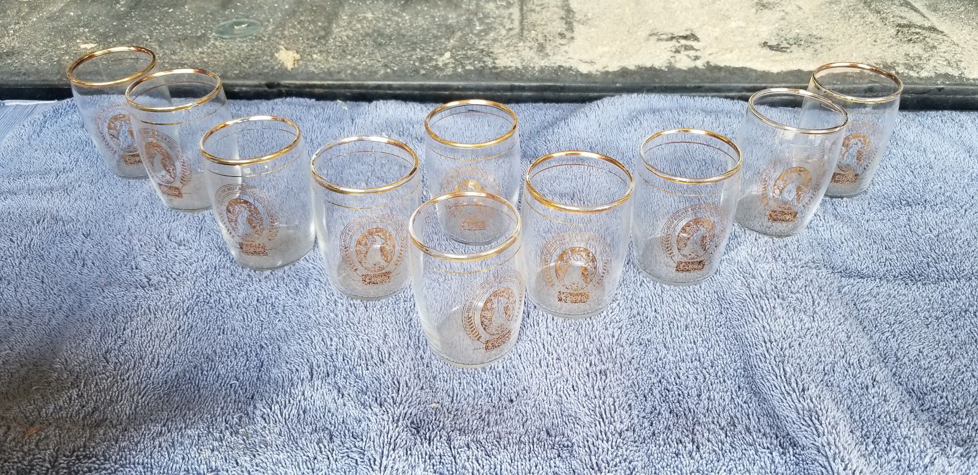 10 shot glasses