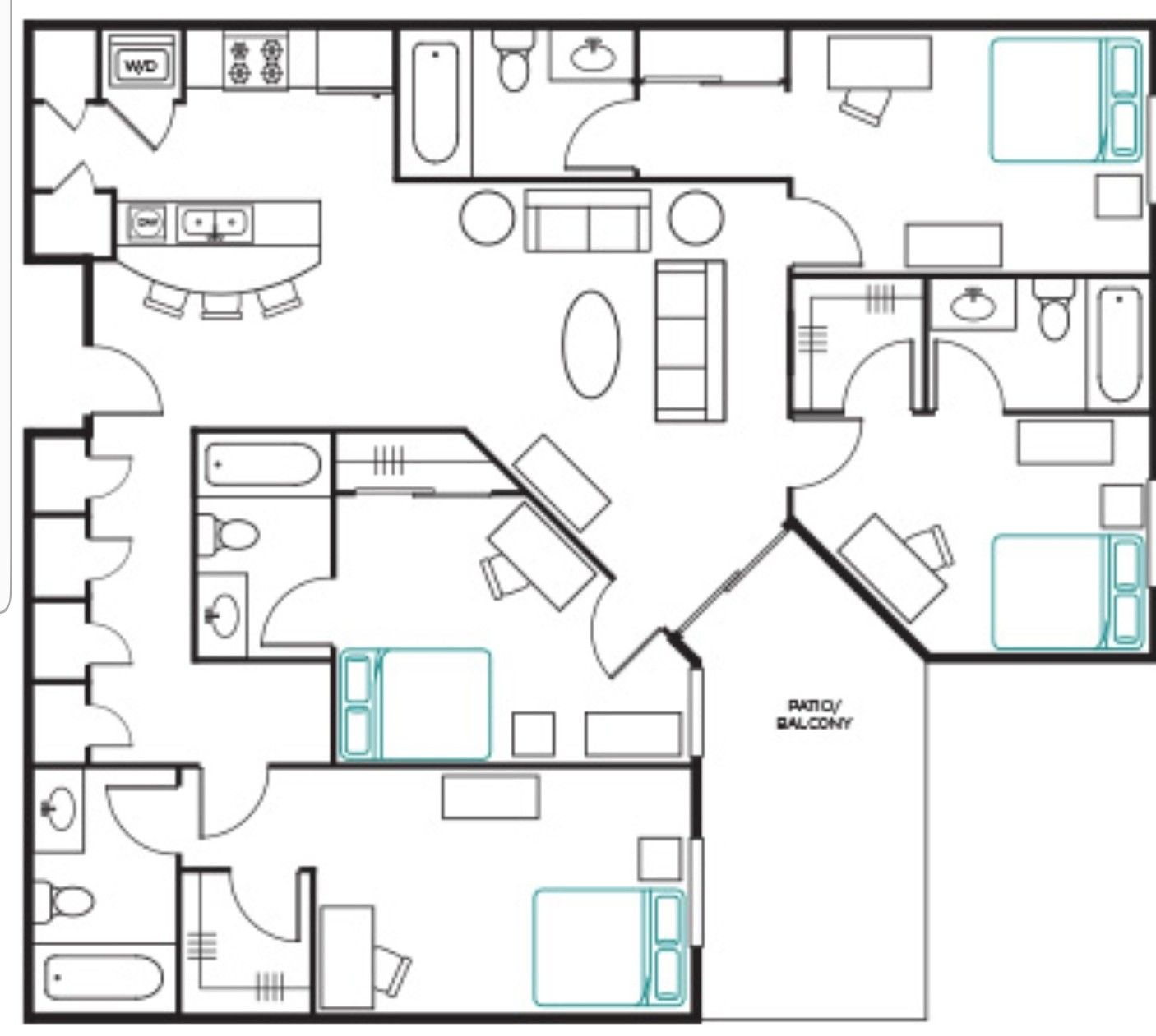 Save over $180 per month for an ASU apartment room with private bathroom