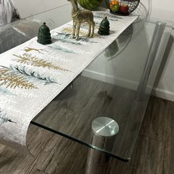Free Glass Dinning Table 