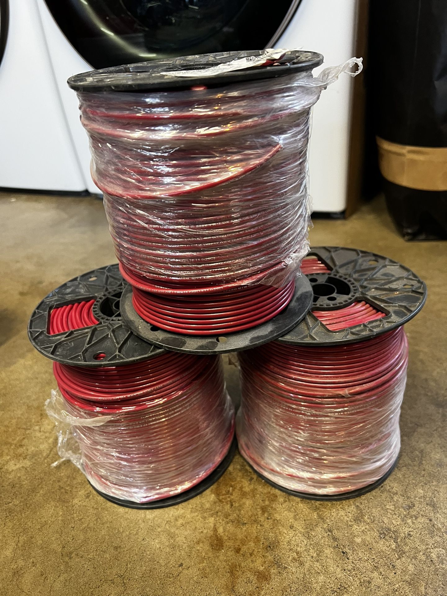 #10 Red AWG THHN stranded 500’ Rolls