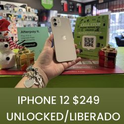 IPHONE 12 $249 UNLOCKED/LIBERADO WITH WARRANTY!!!