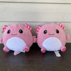 Fiesta Axolotl Plush Gumballs 7" Stuffed Animal Pink Sea Salamander Ocean
