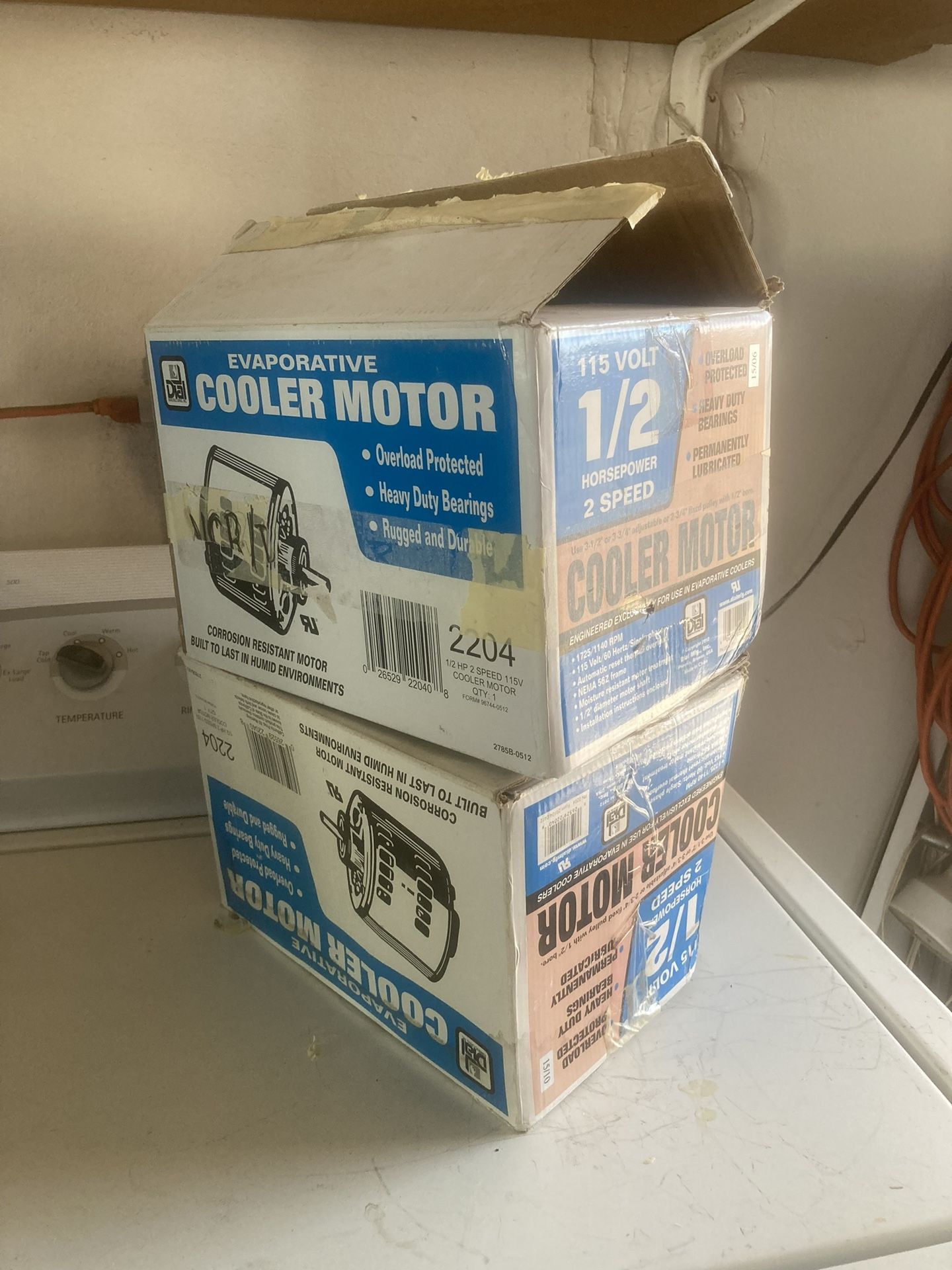 Two NEW 1/2 HP 2 Speed AC motors