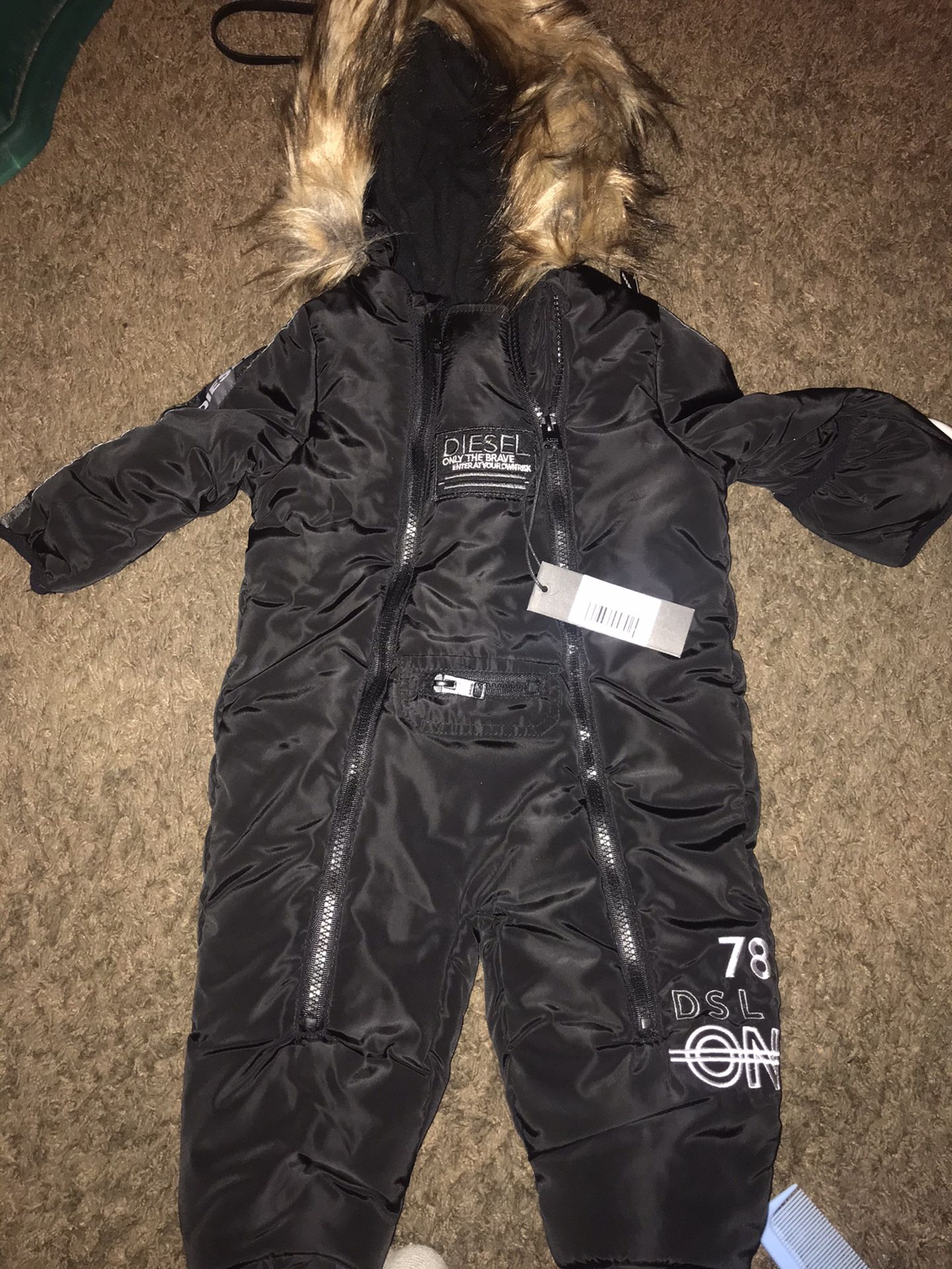 Diesel 6-9M snow suit