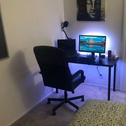 Ikea desk and chair