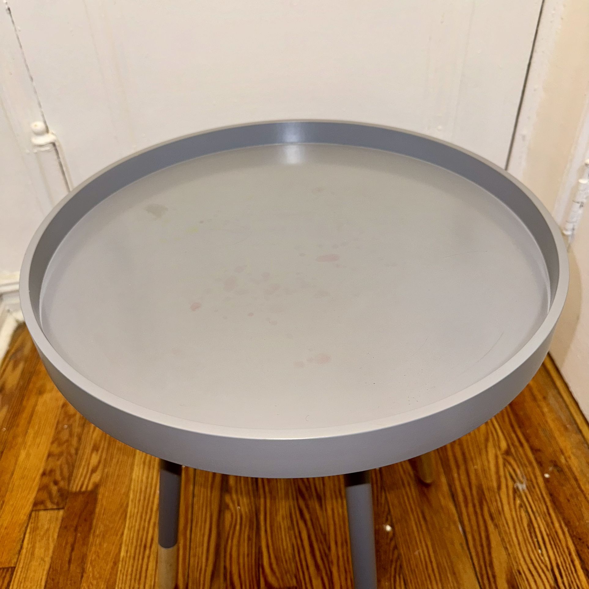 Acevedo Tray Top End Table by Mercury Row Frost Gray for Sale in