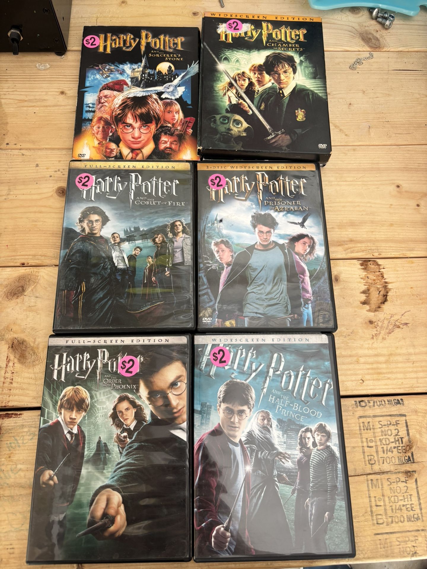 Harry Potter DVD’s Lord Of The rings