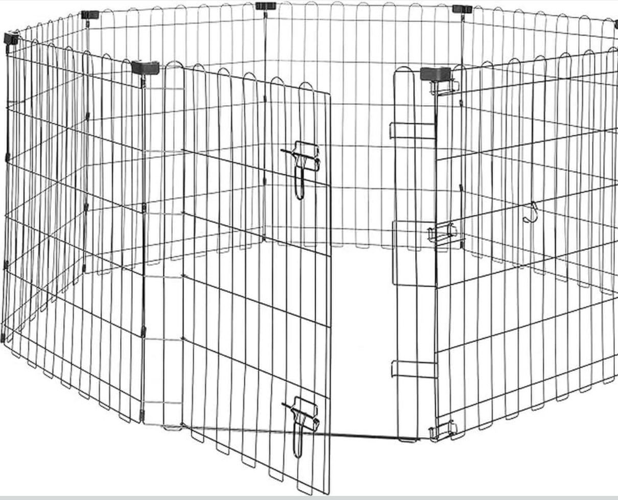 Dog Playpen 8 Panels Of 24” x 30”