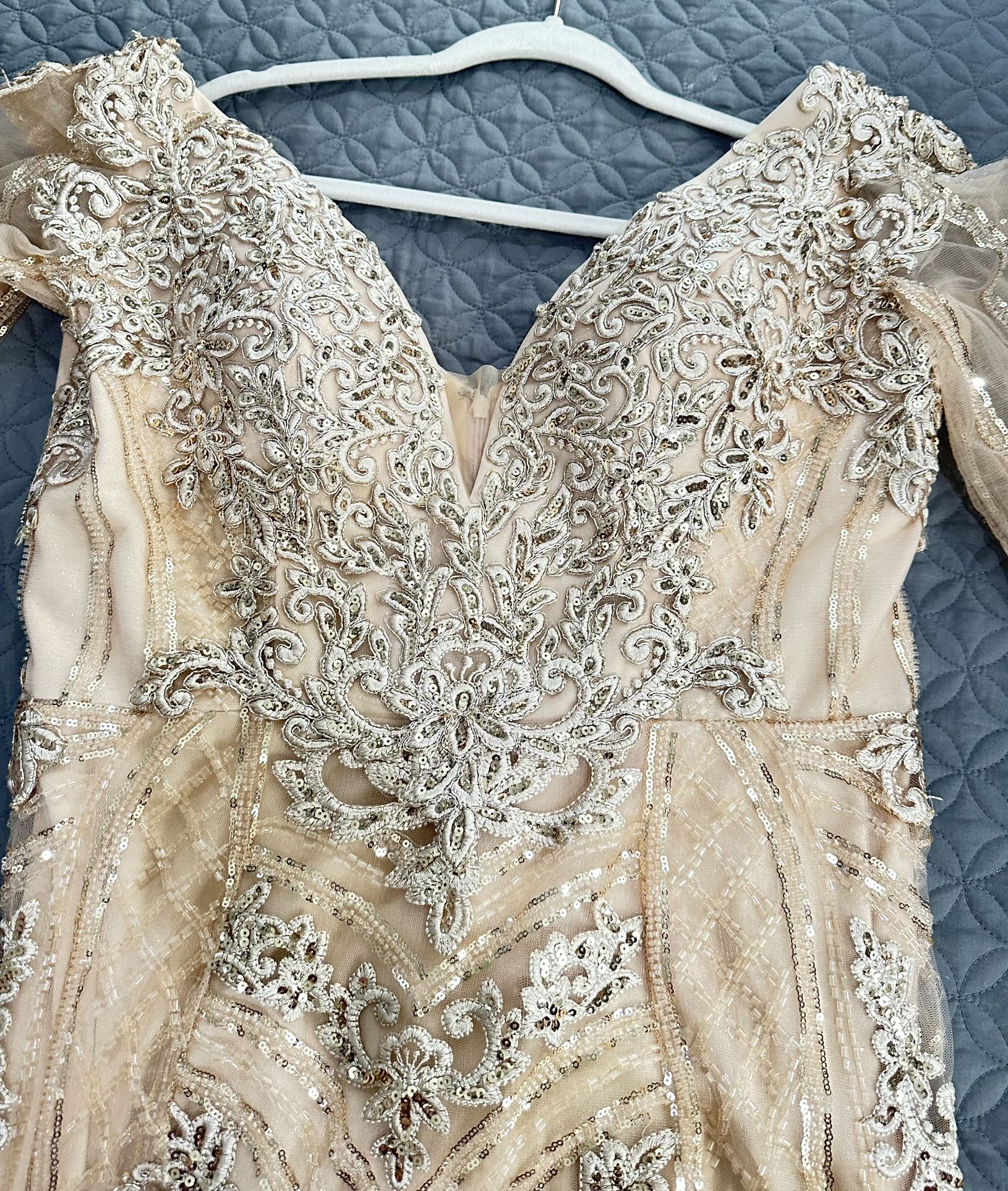 Gold Color Dress