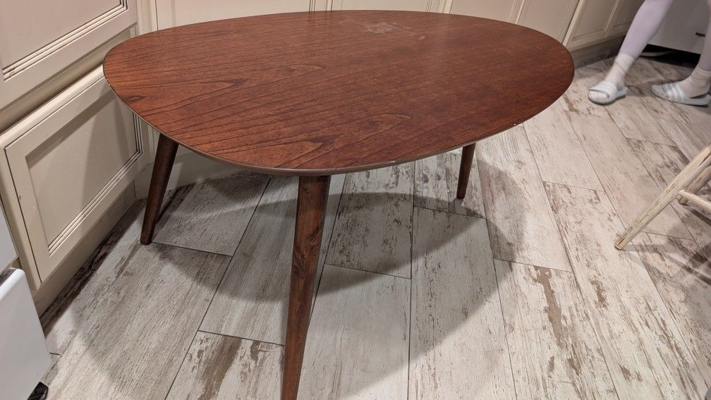 Mid-Century Style Coffee Table Mcm 3 Leg Please Read