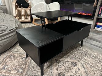 New black Coffee Table With Lift Top
